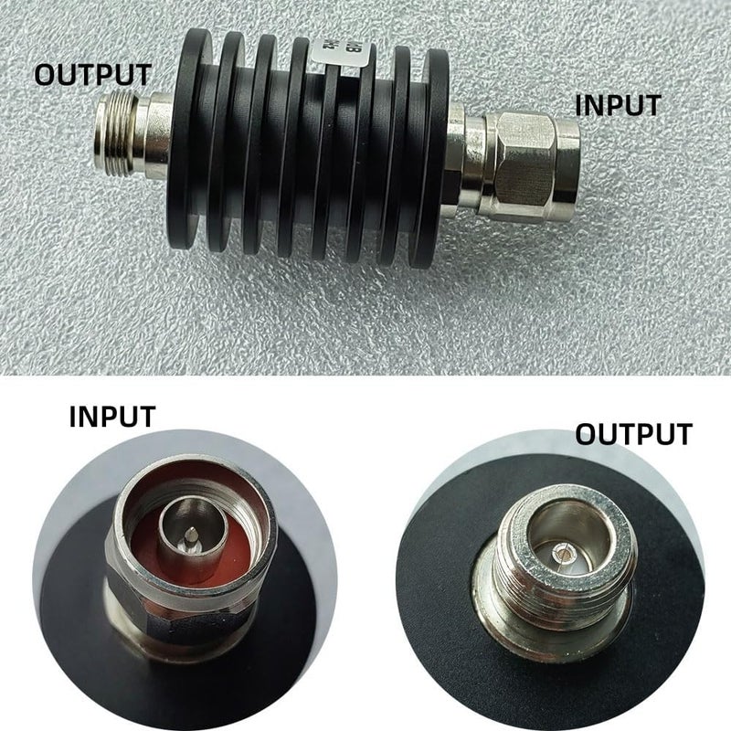 BECEN 25W 40DB Attenuator,N Type 25 Watt 50 Ohm Coax Attenuator DC to 3Ghz,Bi-Directional N Male to Female RF Fixed Attenuator for Antennas & Test Equipment(40DB) - Image 2